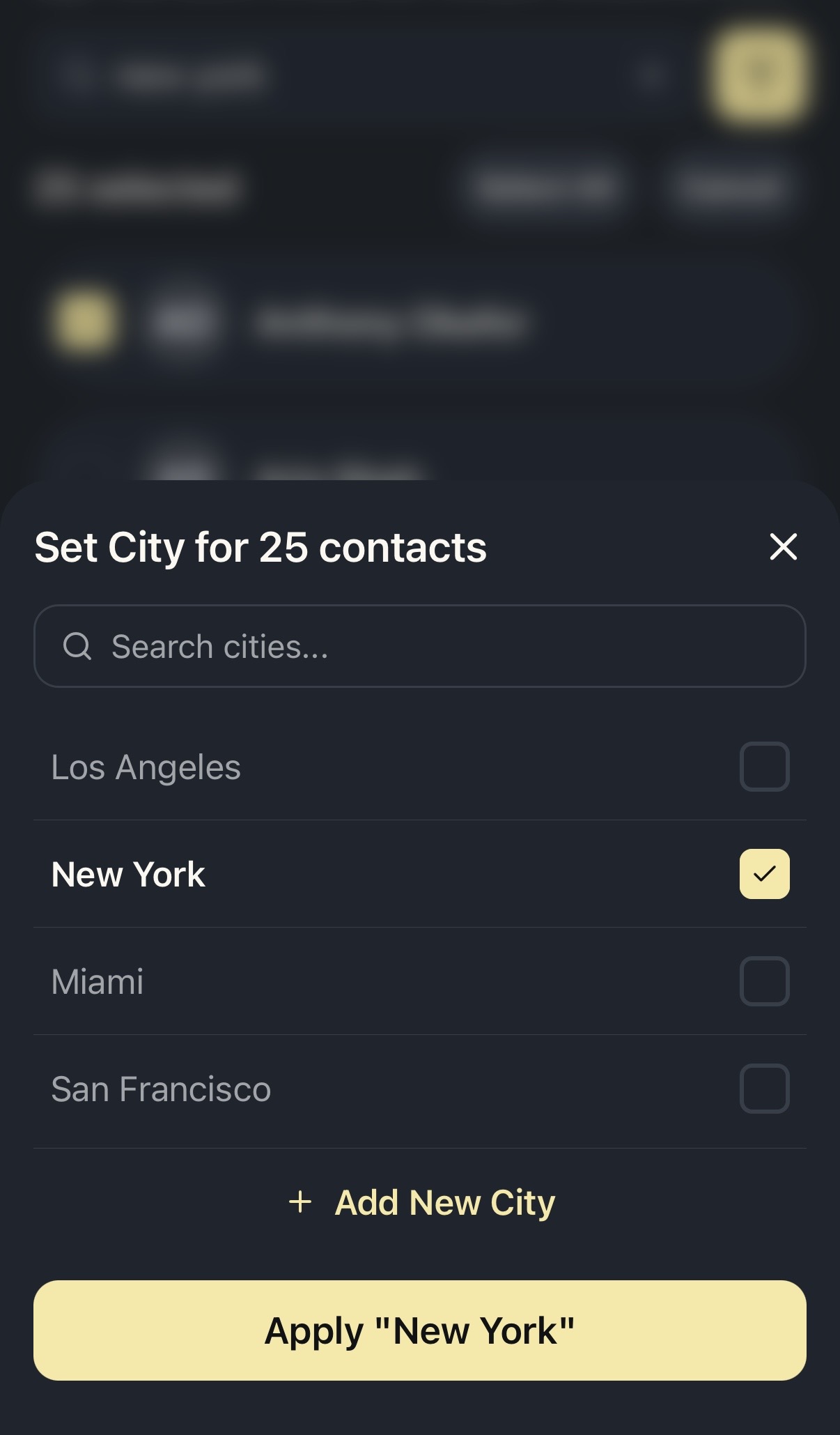 Qillo bulk edit contacts